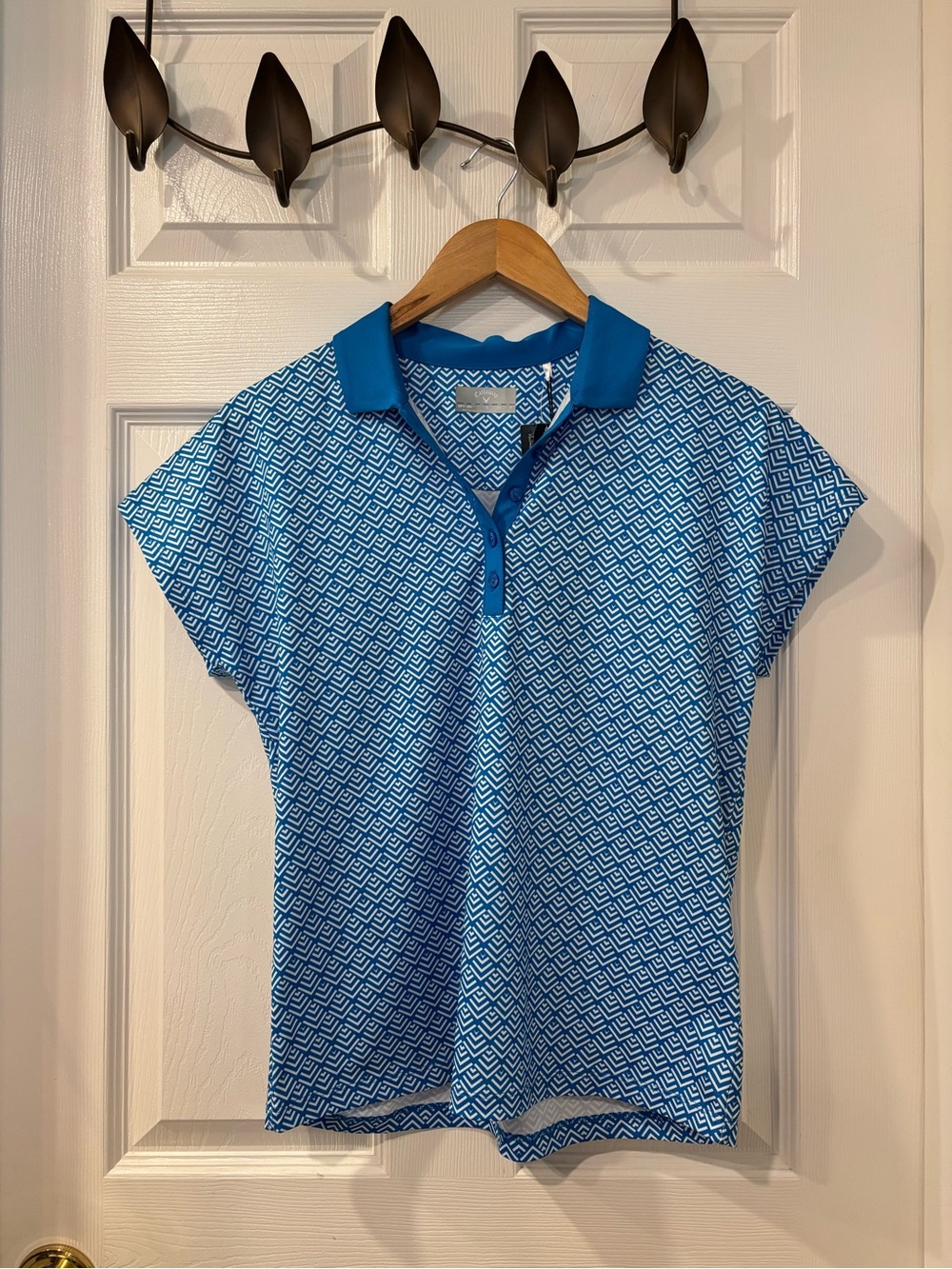 Callaway Golf Blue Geo-Print Top - Picture 3 of 12